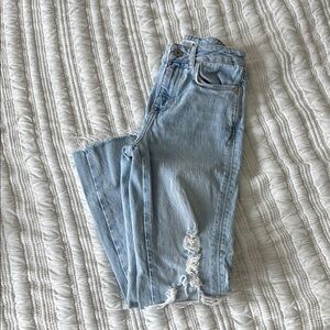 Light Blue Distressed Women's Jeans